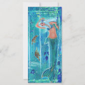 Carte Mermaid Calypso art par Renee Lavoie (Dos)