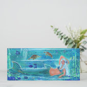 Carte Mermaid Calypso art par Renee Lavoie (Debout devant)