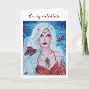 Carte Mermaid Ivory Scarlett par Renee Lavoie