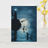 Carte Mermaid Lighthouse Dolphin Voilier Vacances (Fleur jaune)