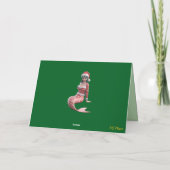 Carte Mermaid Noël drôle de vacances (Dos)