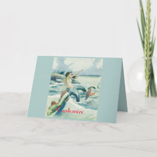Carte Mermaid Riding Serpent de mer Thunder_Cove