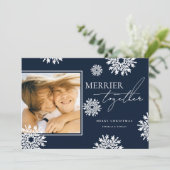 Carte Merrier Together Photo Noël (Debout devant)