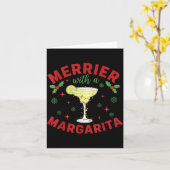 Carte Merrier With A Margarita Christmas (Fleur jaune)