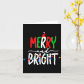 Carte Merry And Bright Christmas Lights Family Pajama Xm (Fleur jaune)