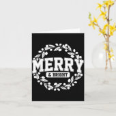 Carte Merry And Bright Moody And Uptight Christmas Coupl (Fleur jaune)