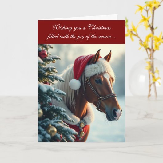 Carte Merry and Mane Christmas Card (Fleur jaune)