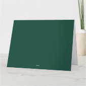 Carte Merry & Bright Elegant Green GFolded Greeting Card (Dos)