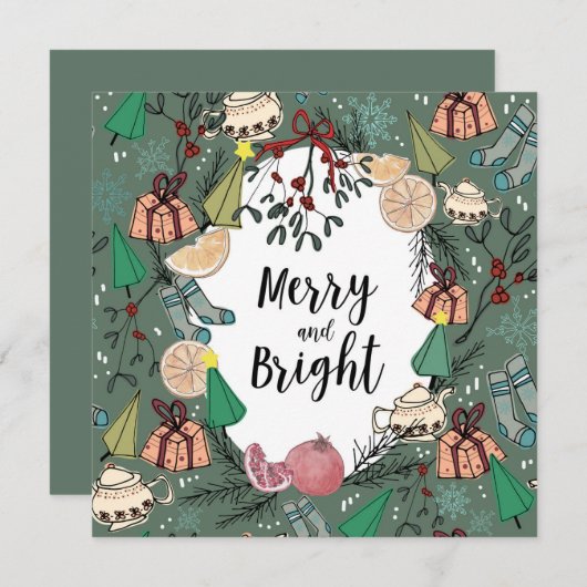 Carte Merry card (Devant / Derrière)