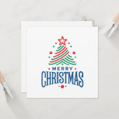 Carte Merry Christmas 1 (Devant/Arrière en situation)