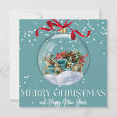 Carte Merry Christmas and New Year Greeting (Devant)