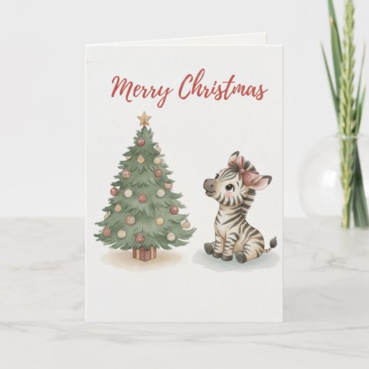 Carte Merry Christmas Cat Card Cute Cat Tangled (Devant)