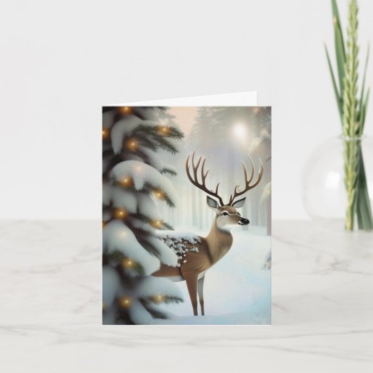Carte Merry Christmas Deer (Devant)