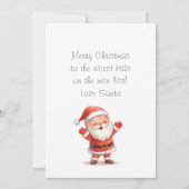 Carte Merry Christmas from Santa & Flat Christmas Card (Dos)