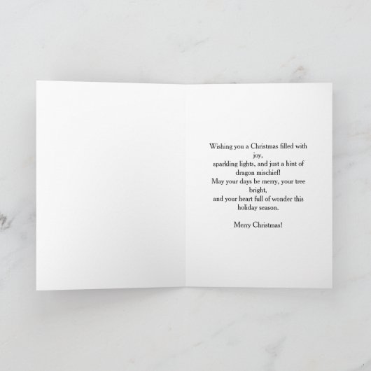 Carte Merry Christmas from the Ornament Dragons (Intérieur)