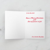 Carte Merry Christmas Hamster-Butt (Intérieur)