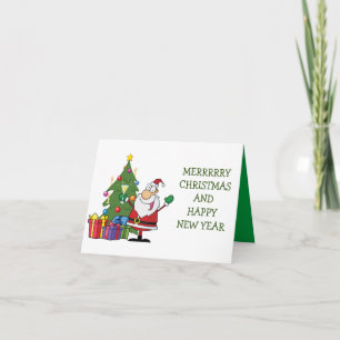 CARTE MERRY CHRISTMAS/HAPPY NEW YEAR