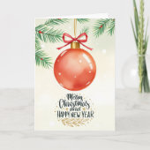 Carte Merry Christmas & Happy New Year Card (Devant)