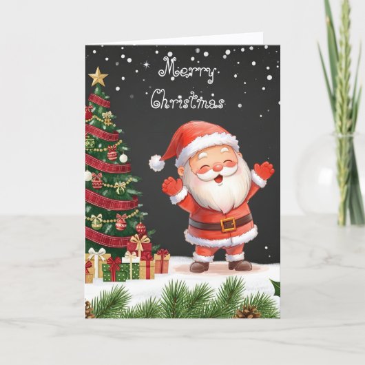 Carte Merry Christmas heartfelt wishes & whimsical   (Devant)