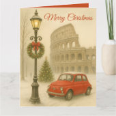 Carte Merry Christmas in Rome Custom Holiday Card (Devant)