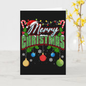 Carte Merry Christmas Matching Family Merry Christmas Xm (Fleur jaune)