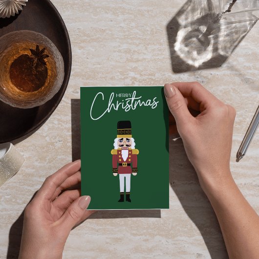 Carte Merry Christmas Nutcracker - Classic Holiday Card