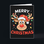 Carte Merry Christmas Reindeer Xmas Family Men Women Kid<br><div class="desc">Merry Christmas Reindeer Xmas Family Men Women Kids</div>