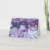 Carte Merry Christmas Snowman Cafe  (Devant)