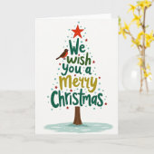 Carte Merry Christmas Snowman Grandson Card (Fleur jaune)