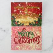 Carte MERRY CHRISTMAS Texas LongHorn Style! (Intérieur)