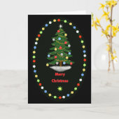 Carte Merry Christmas Tree (Fleur jaune)