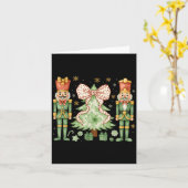 Carte Merry Christmas Tree Nutcracker Ballet Dance Women (Fleur jaune)