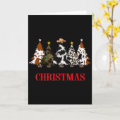 Carte Merry Christmas Tree Western Cowhide Xmas Cowboy F (Fleur jaune)