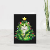 Carte Merry Christmas With This Funny Christmas Tree Cat (Devant)
