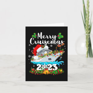 Carte Merry Cruisemas croisière en famille Noël 2023 Amu