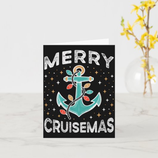 Carte Merry Cruisemas Cruise Mas Matching Family Christm (Fleur jaune)