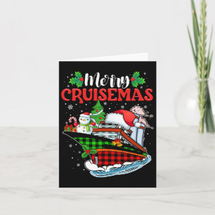 Carte Merry Cruisemas Famille Croisière Noël Drôle
