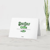 Carte Merry Disk-mas | Disk Golf Personnalisé Noël (Dos)