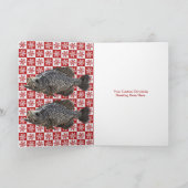 Carte Merry Fishmas Crappie Pêche Snowflake Holiday (Intérieur)