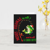 Carte Merry Fishmas To All Fishing Fisherman's Funny Chr (Fleur jaune)