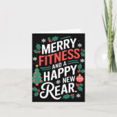 Carte Merry Fitness And A Happy New Rear Fitmas Christma (Devant)