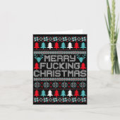 Carte Merry Foring Christmas Ugly Christmas Shirt Xmas G (Devant)