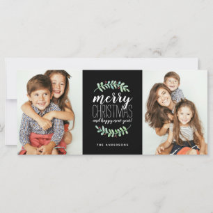 Carte Merry Garland Fête Noël 2 Photo