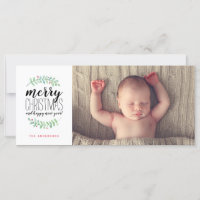 Merry Garland Photo de Noël de Noël