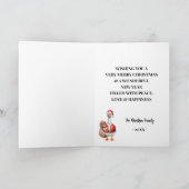 Carte Merry Goosman Christmas Goose Holiday (Intérieur)