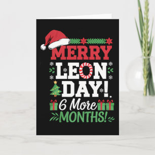 Carte Merry Leon Day Noel Ckwards Funny Christmas Counte