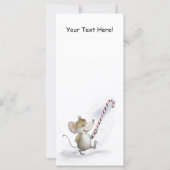 Carte Merry Mouse Moe Signet de vacances (Dos)