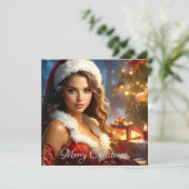 CARTE MERRY NOËL (Debout devant)