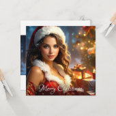 CARTE MERRY NOËL (Devant/Arrière en situation)