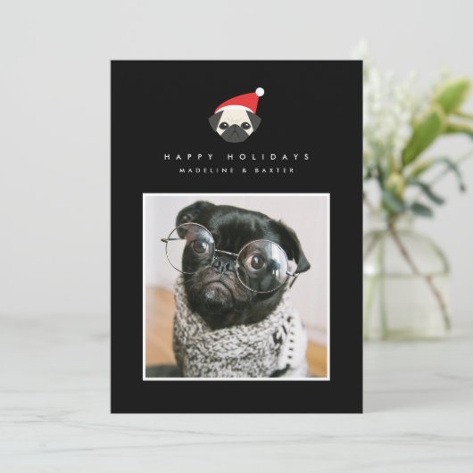 Carte MERRY NOËL Ajouter Votre Photo (Debout devant)